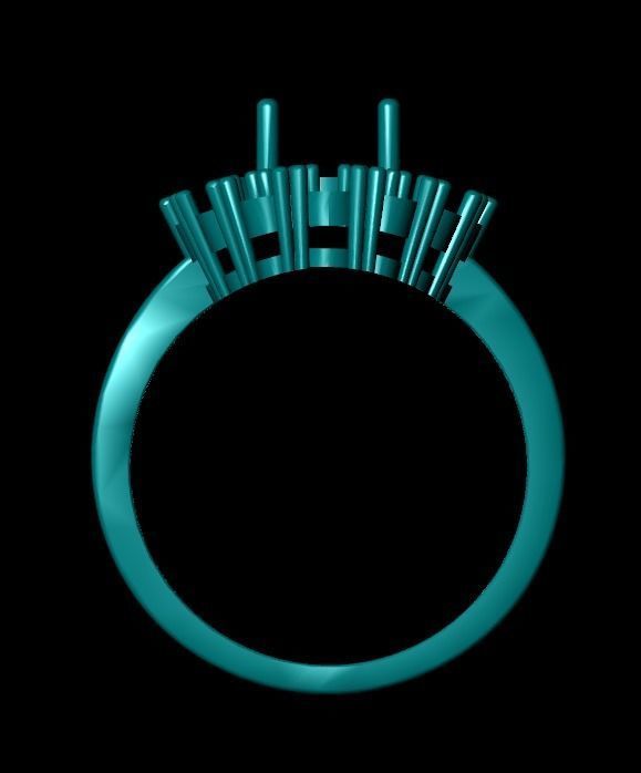 Wedding Engagement Women Ring 3D print model 3D print mode  3D print model_3