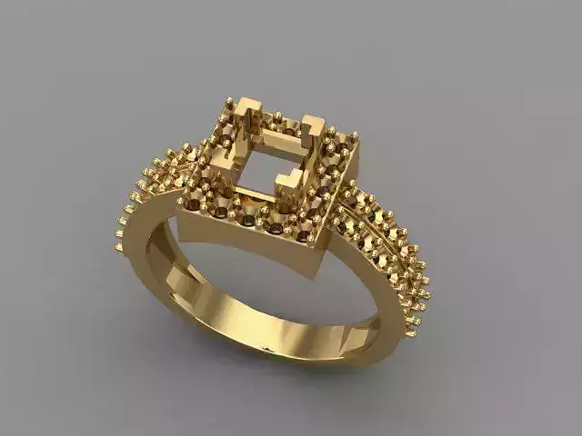 Wedding Engagement Women Ring 3D print model 3D print mode 