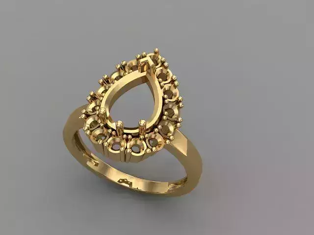 Wedding Engagement Women Ring 3D print model 3D print mode 