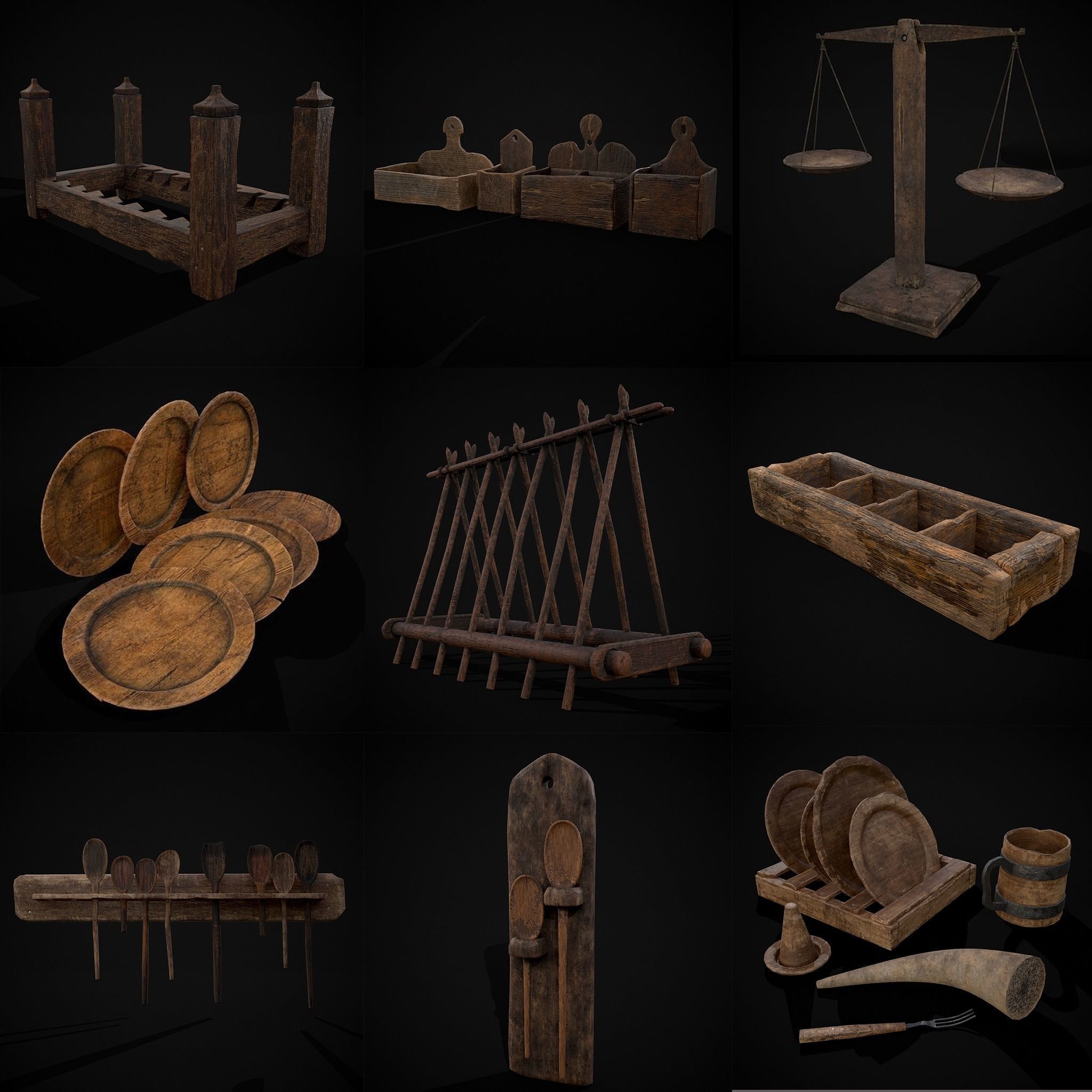 Medieval Prop Mix Forty One 3D Model Collection_2