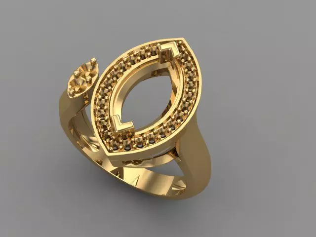 Wedding Engagement Women Ring 3D print model 3D print mode 3D print model_0
