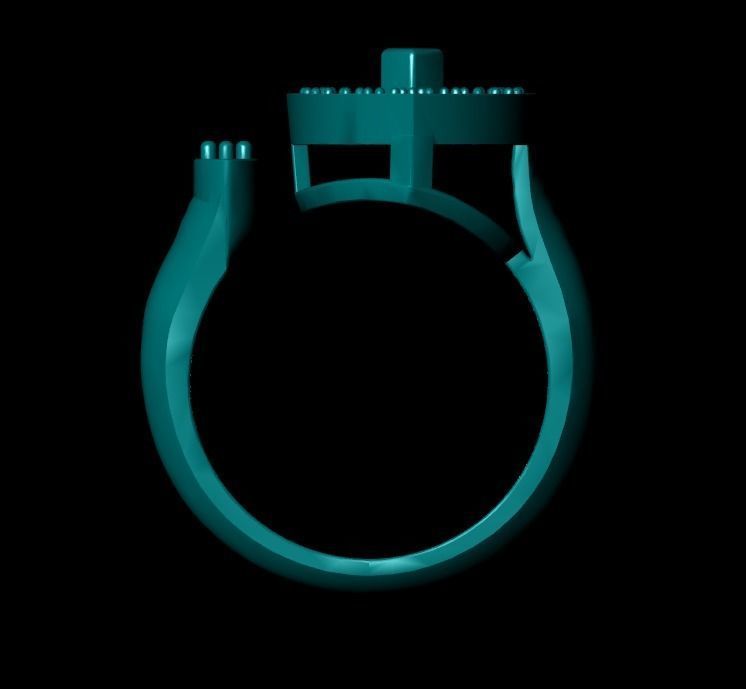 Wedding Engagement Women Ring 3D print model 3D print mode 3D print model_3