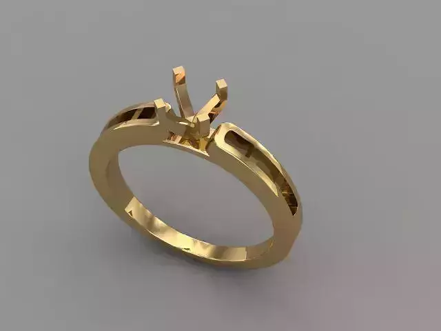 Wedding Engagement Women Ring 3D print model 3D print mode 