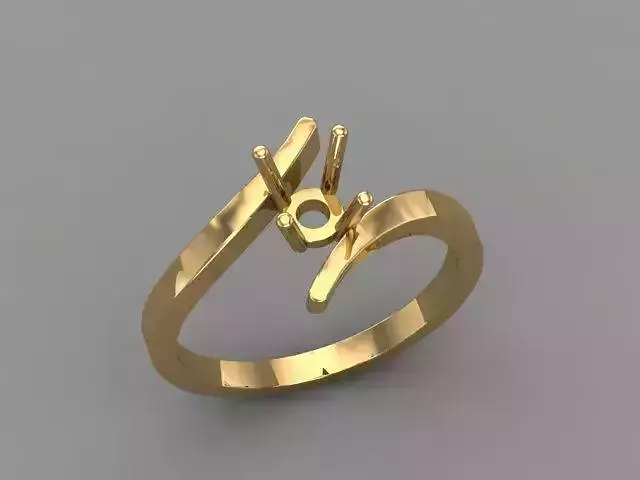 Wedding Engagement Women Ring 3D print model 3D print mode 