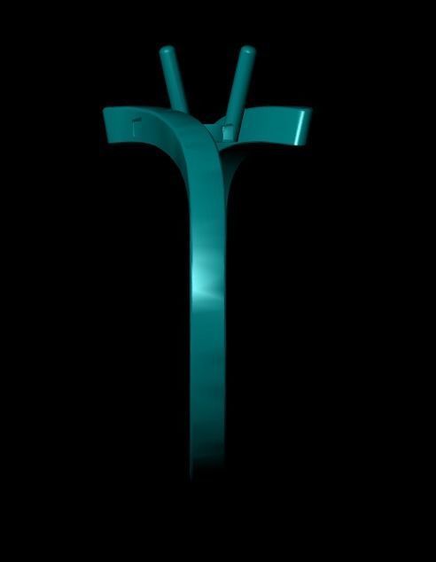 Wedding Engagement Women Ring 3D print model 3D print mode 3D print model_4