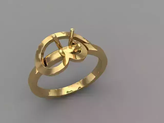 Wedding Engagement Women Ring 3D print model 3D print mode 