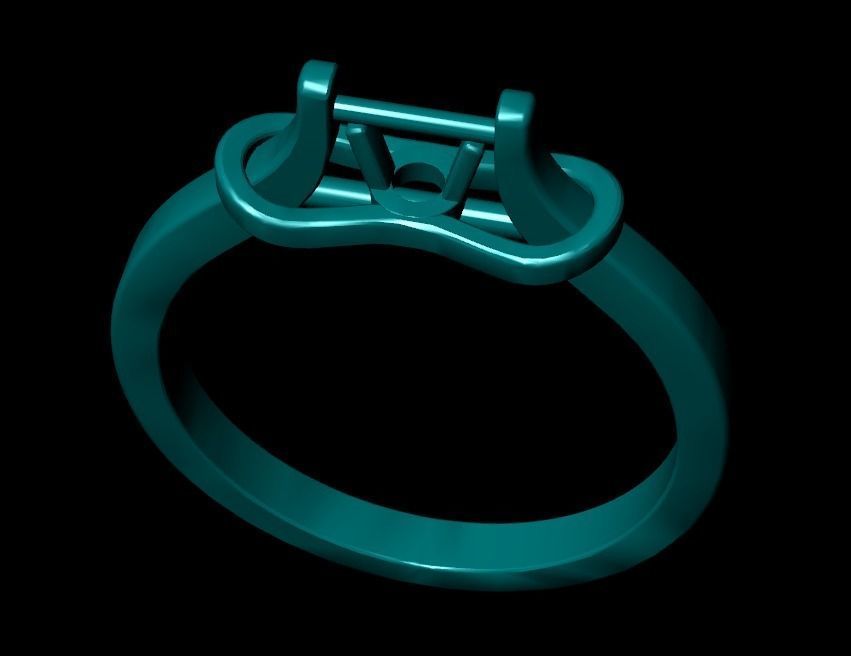 Wedding Engagement Women Ring 3D print model 3D print mode 3D print model_2