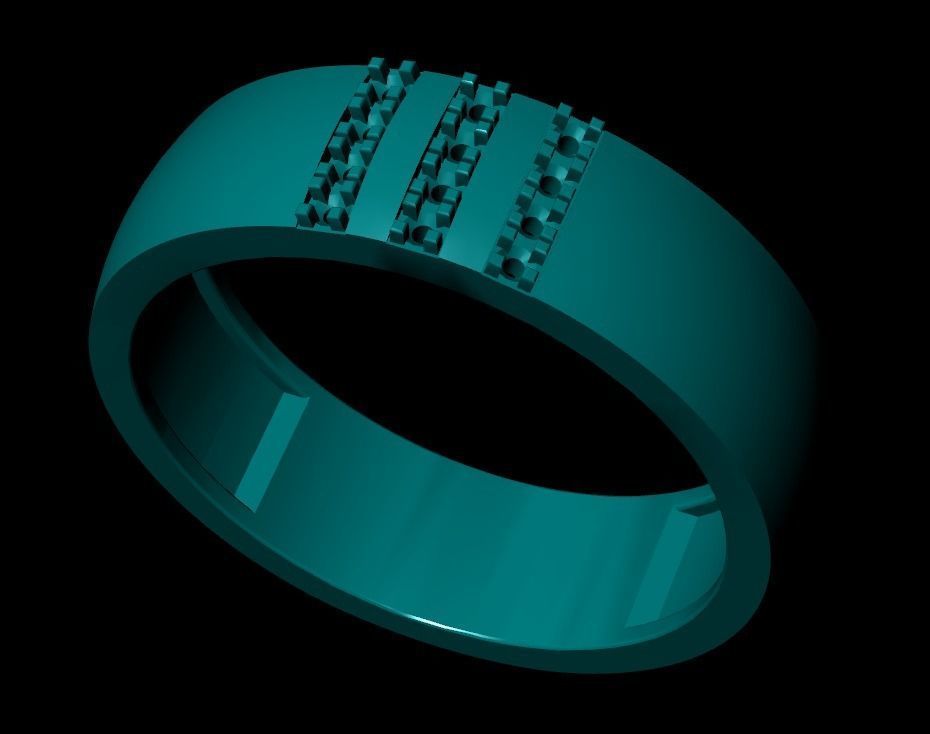 Wedding Engagement Women Ring 3D print model 3D print mode 3D print model_2