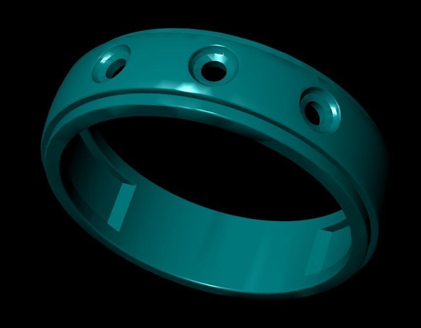 Wedding Engagement Women Ring 3D print model 3D print mode  3D print model_2