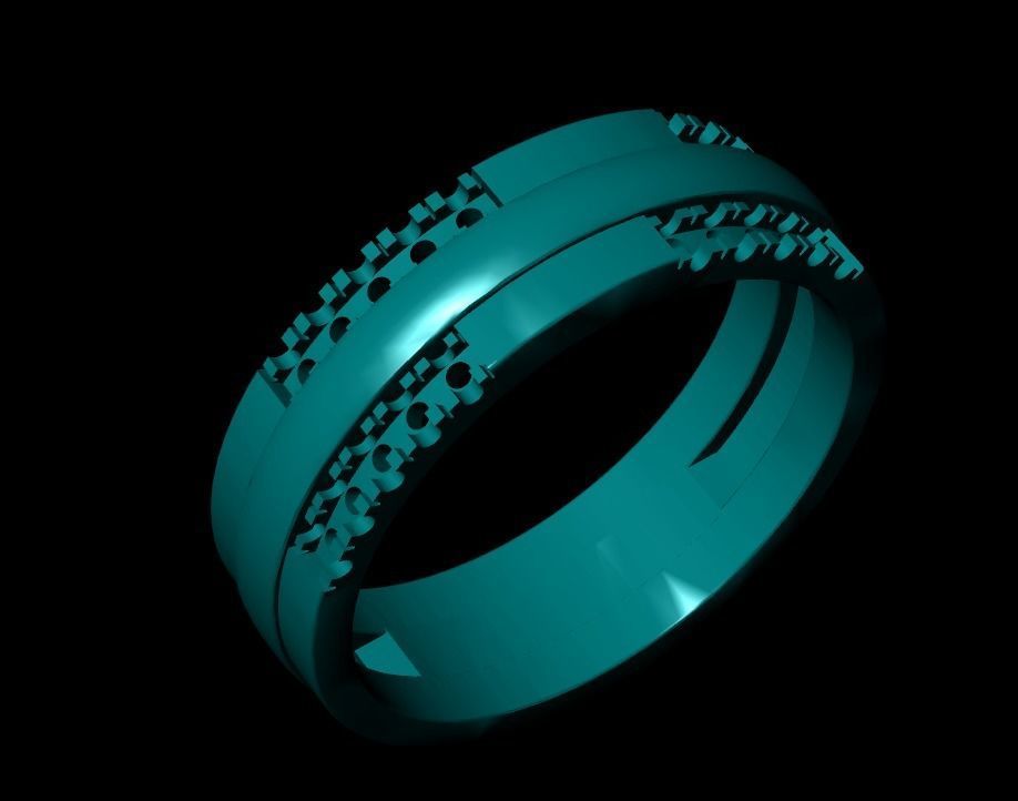 Wedding Engagement Women Ring 3D print model 3D print mode 3D print model_2
