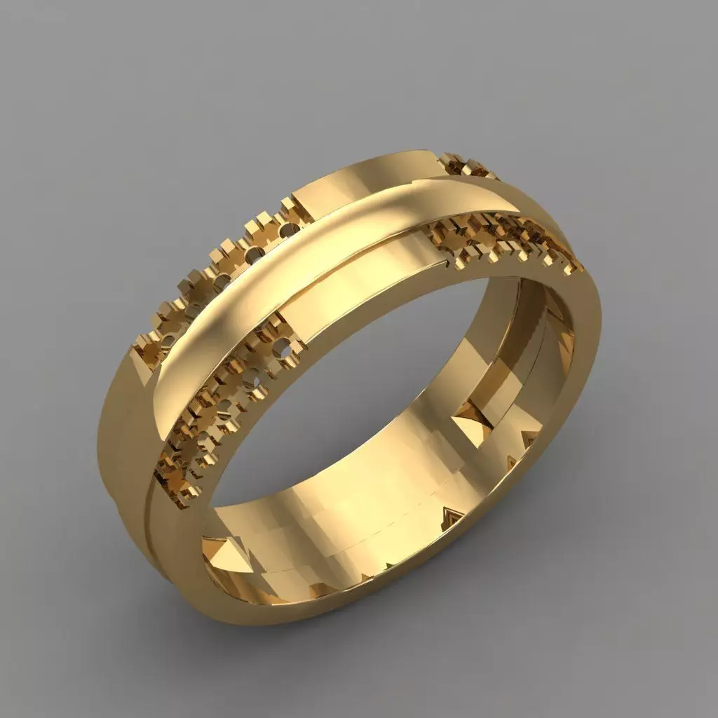 Wedding Engagement Women Ring 3D print model 3D print mode 3D print model_0