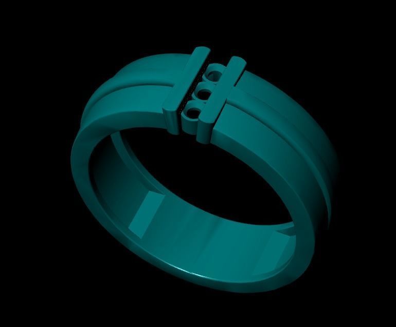 Wedding Engagement Women Ring 3D print model 3D print mode  3D print model_2