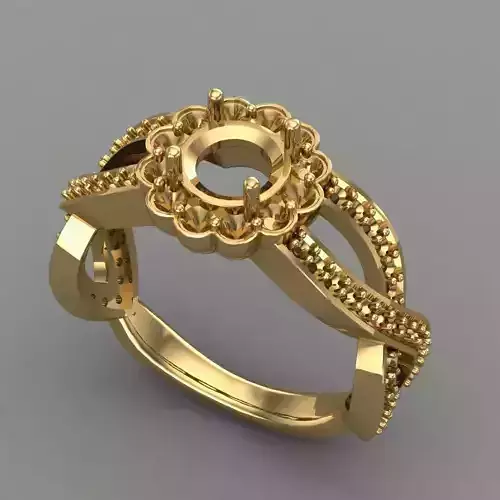 Wedding Engagement Women Ring 3D print model 3D print mode 