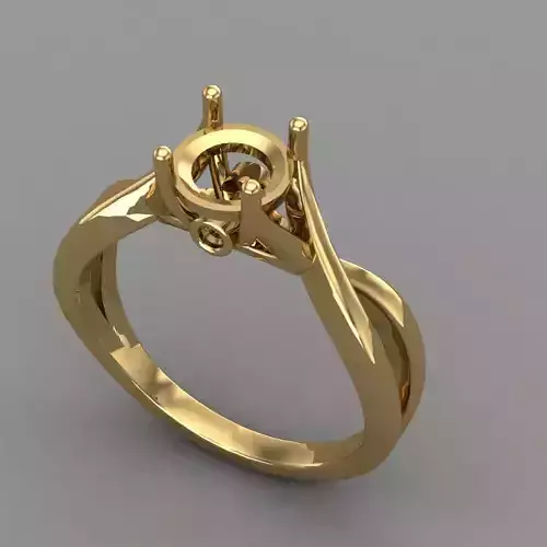 Wedding Engagement Women Ring 3D print model 3D print mode 