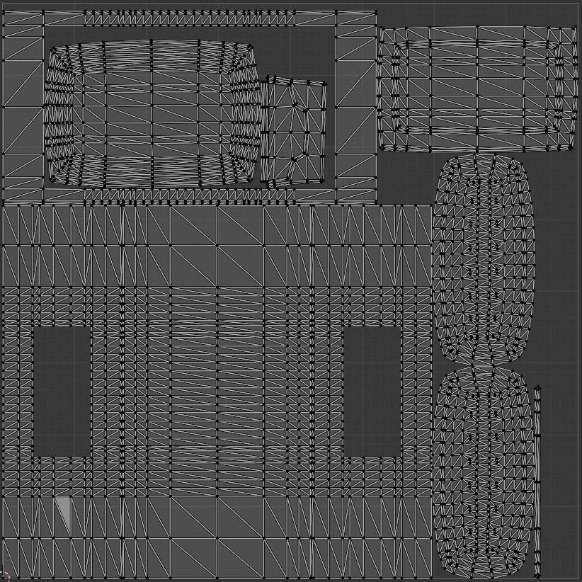 Robot forge Hight and low poly Low-poly 3D model_9