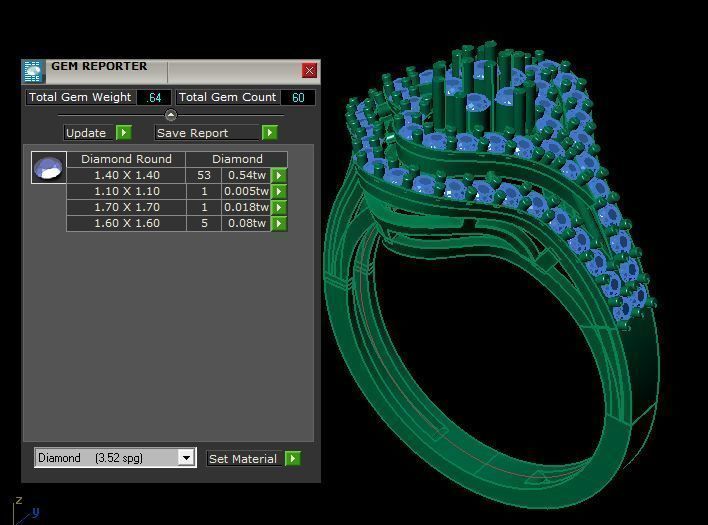 daimond ring 3D print model_17