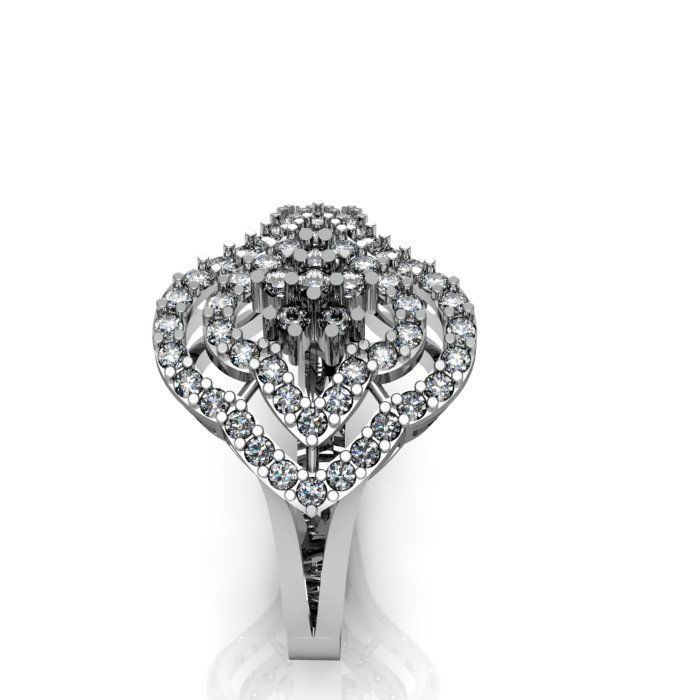 daimond ring 3D print model_6