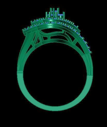 daimond ring 3D print model_14