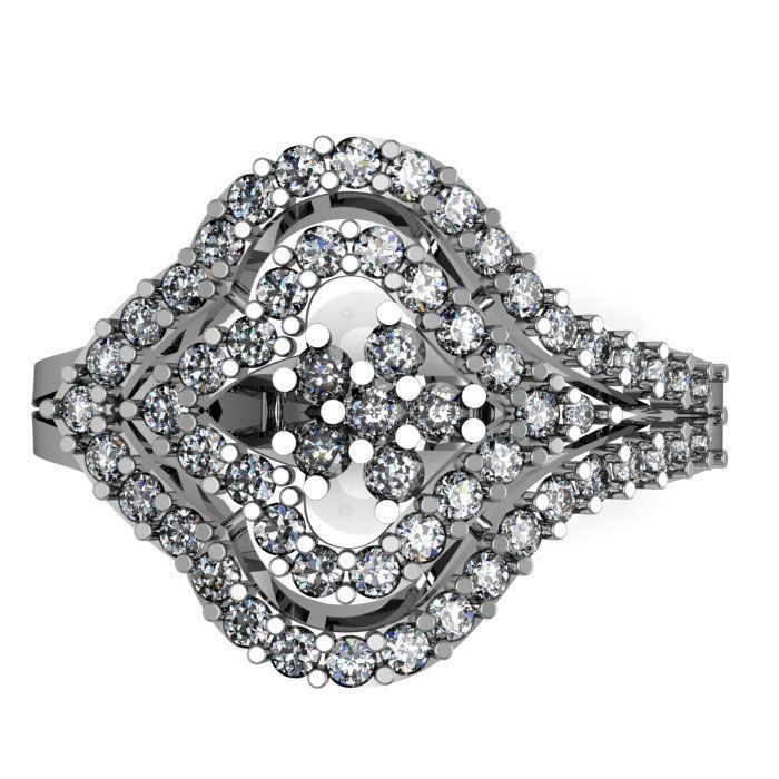 daimond ring 3D print model_3