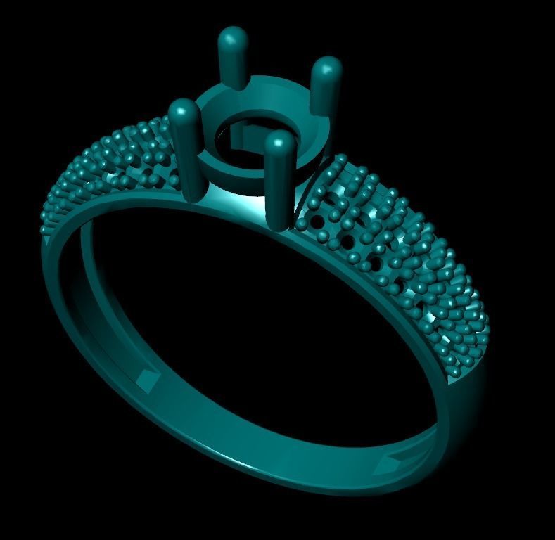 Wedding Engagement Women Ring 3D print model 3D print mode  3D print model_2