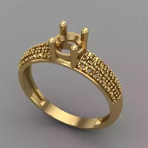 Wedding Engagement Women Ring 3D print model 3D print mode 