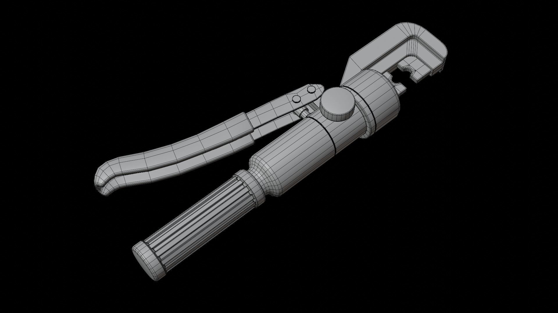 Hydraulic Crimper Low-poly 3D model_14