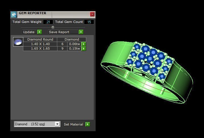 daimond ring 3D print model_22