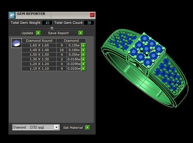 daimond ring 3D print model_21