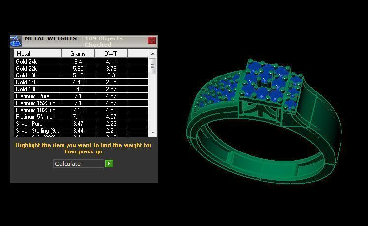 daimond ring 3D print model_17