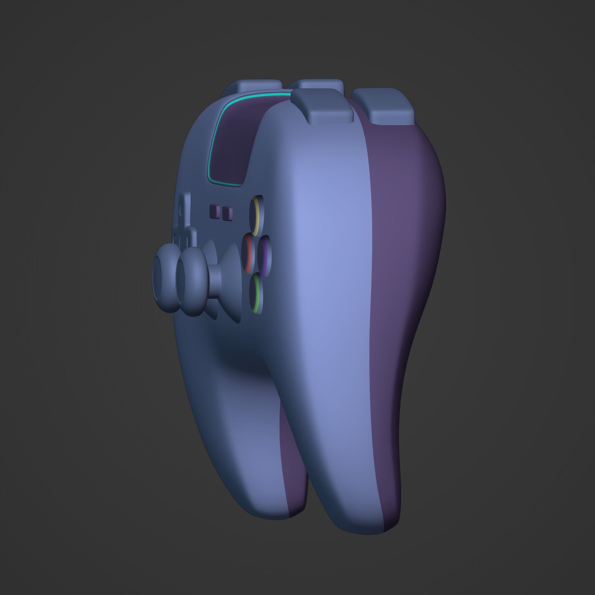 Game Controller  Low-poly 3D model_5