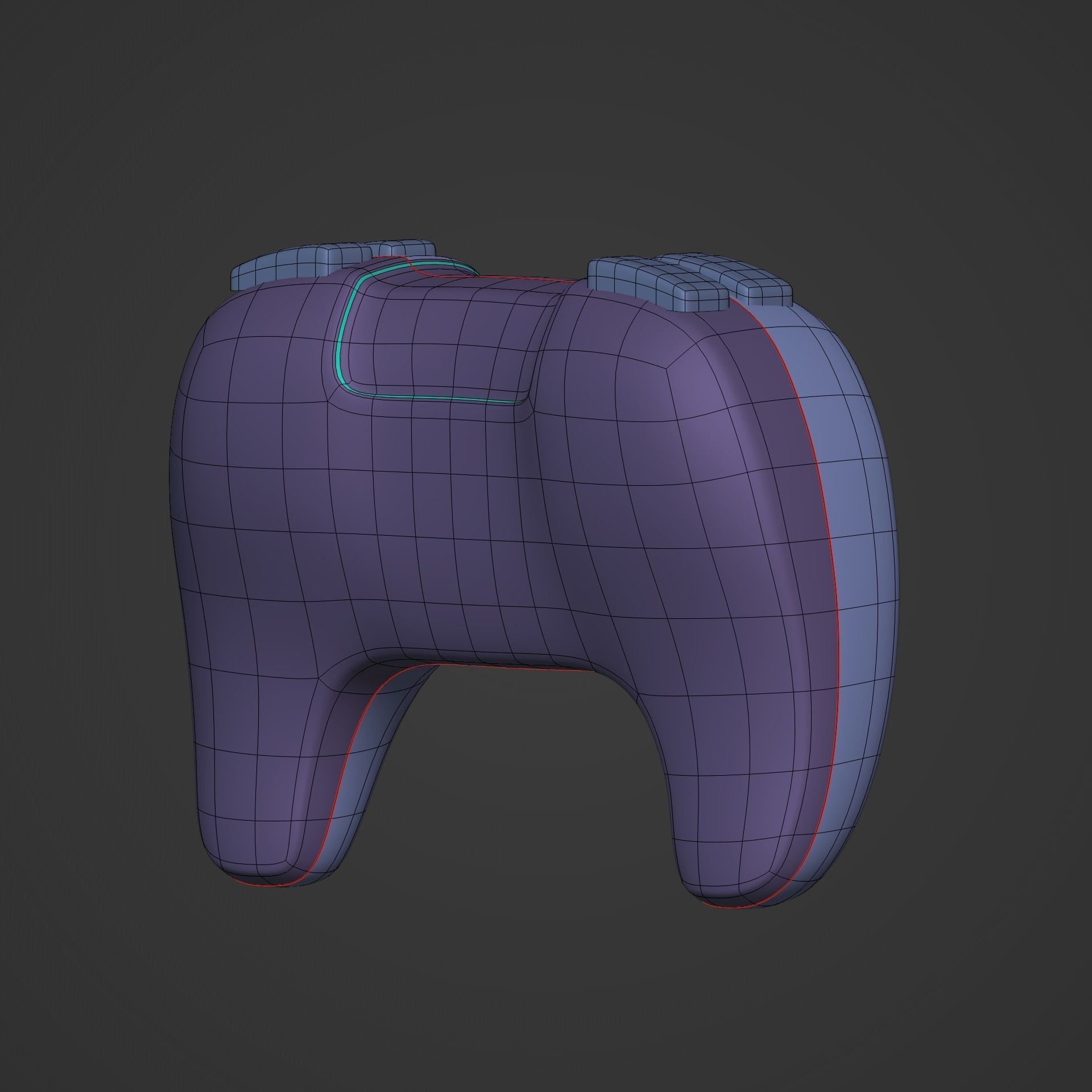 Game Controller  Low-poly 3D model_4