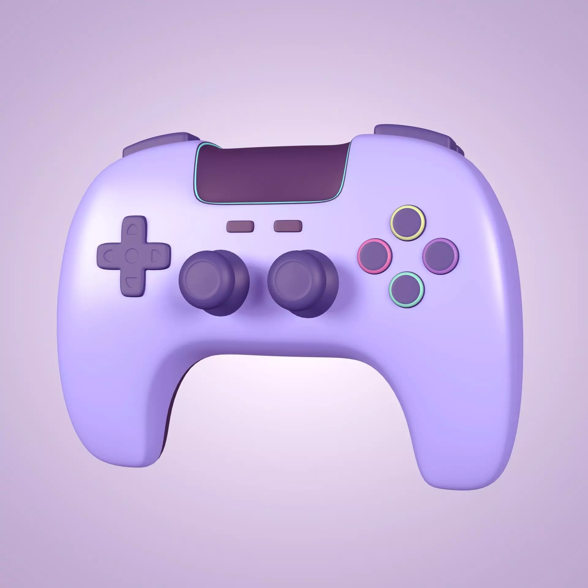 Game Controller  Low-poly 3D model_0