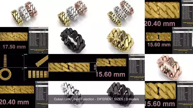 Cuban Link Chain Colection - DIFERENT SIZES