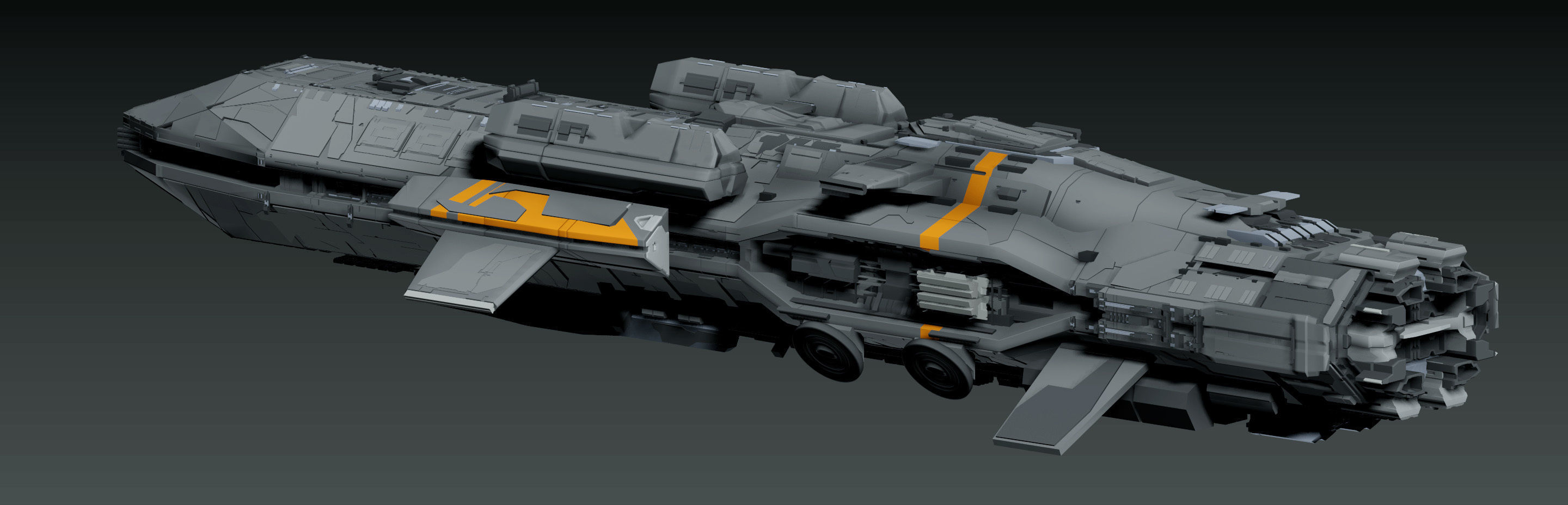 spaceship 3D model_5