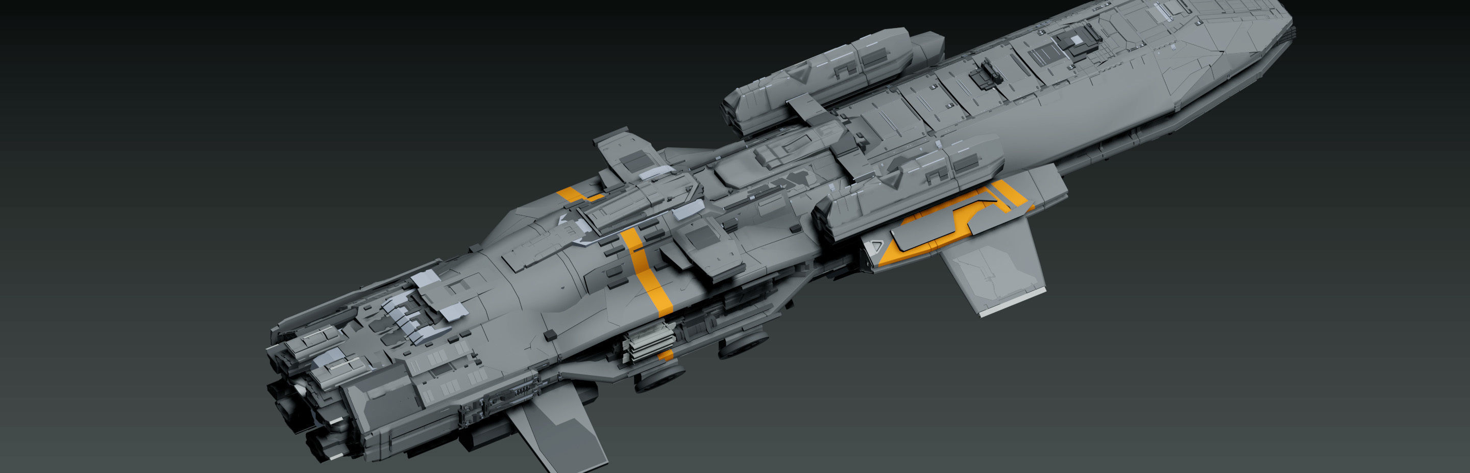 spaceship 3D model_4