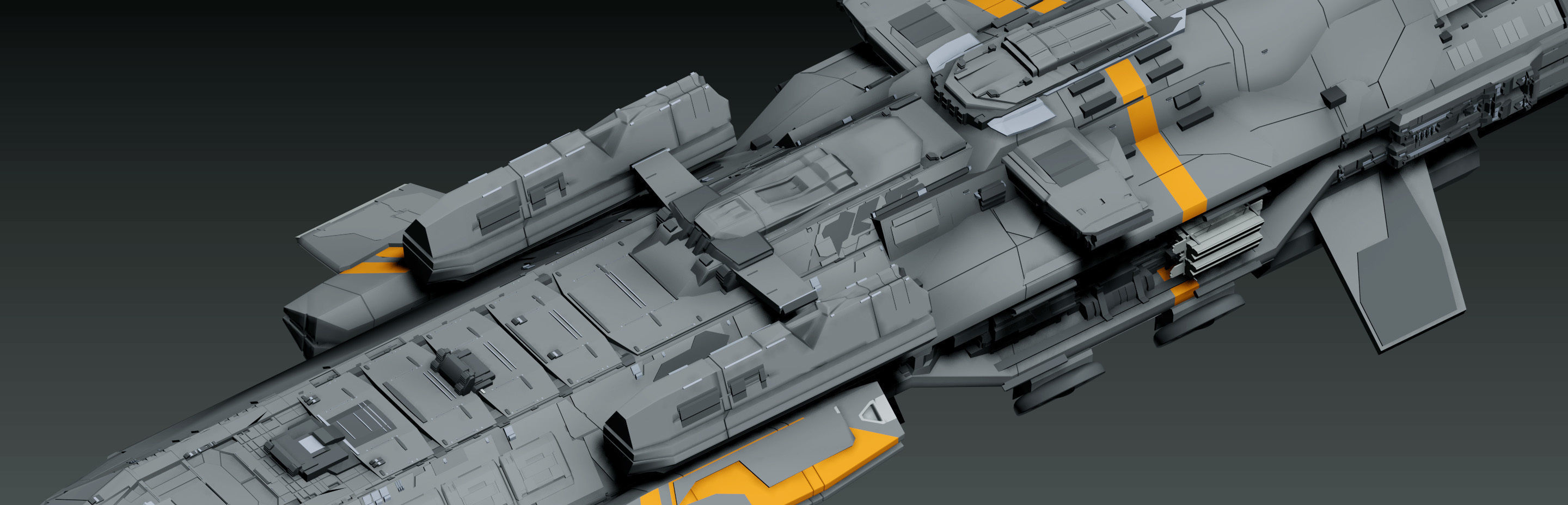 spaceship 3D model_1