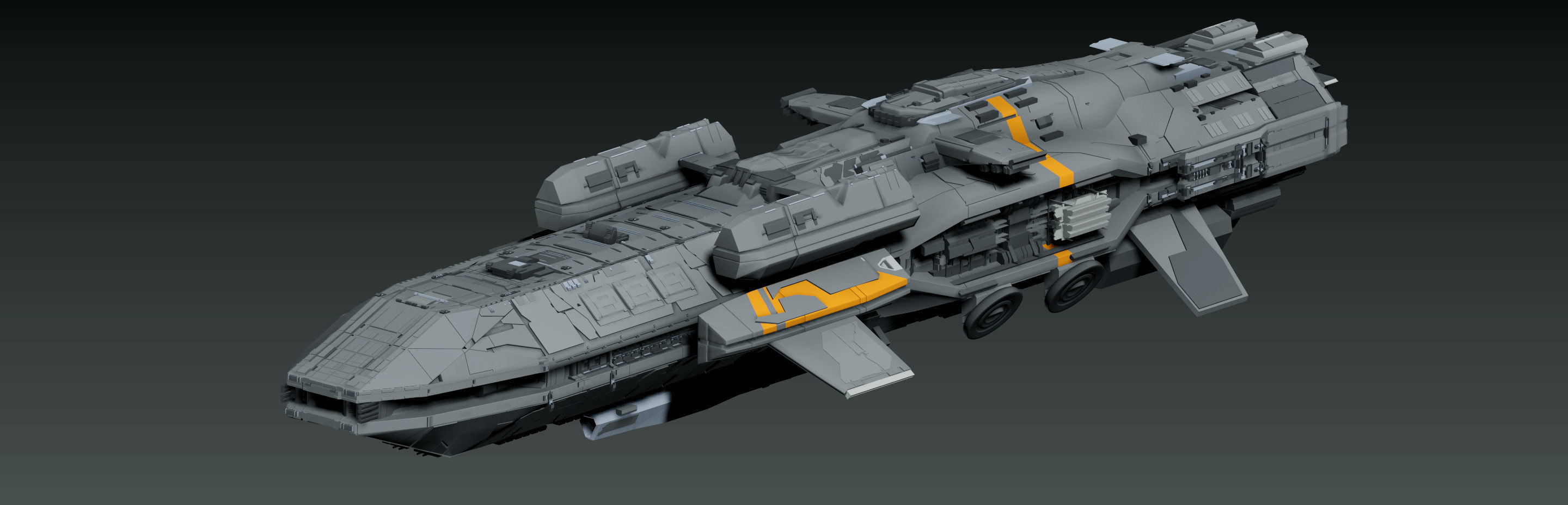spaceship 3D model_6