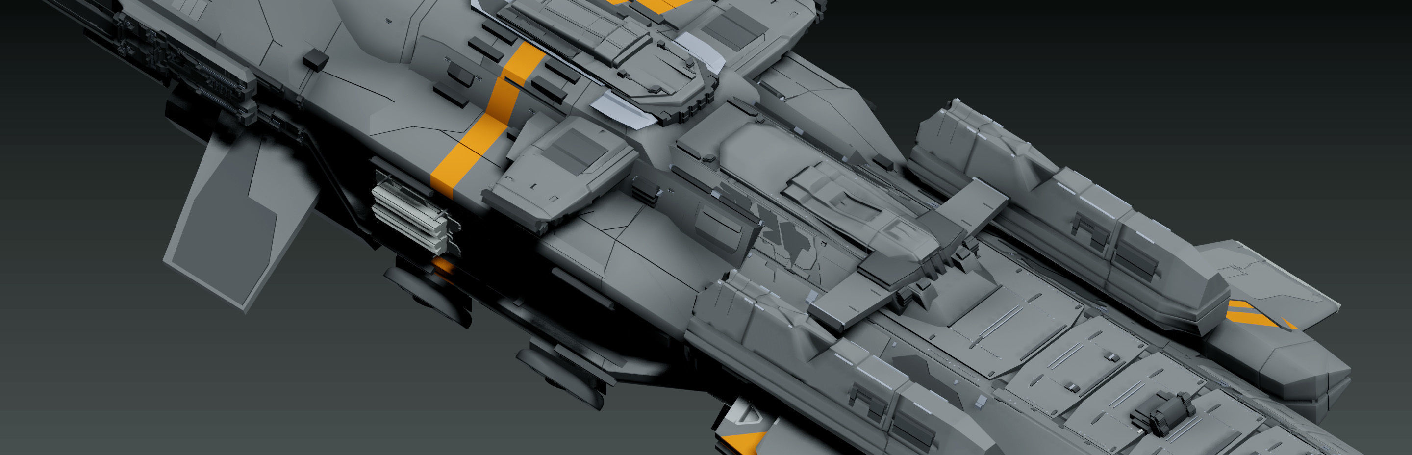 spaceship 3D model_3