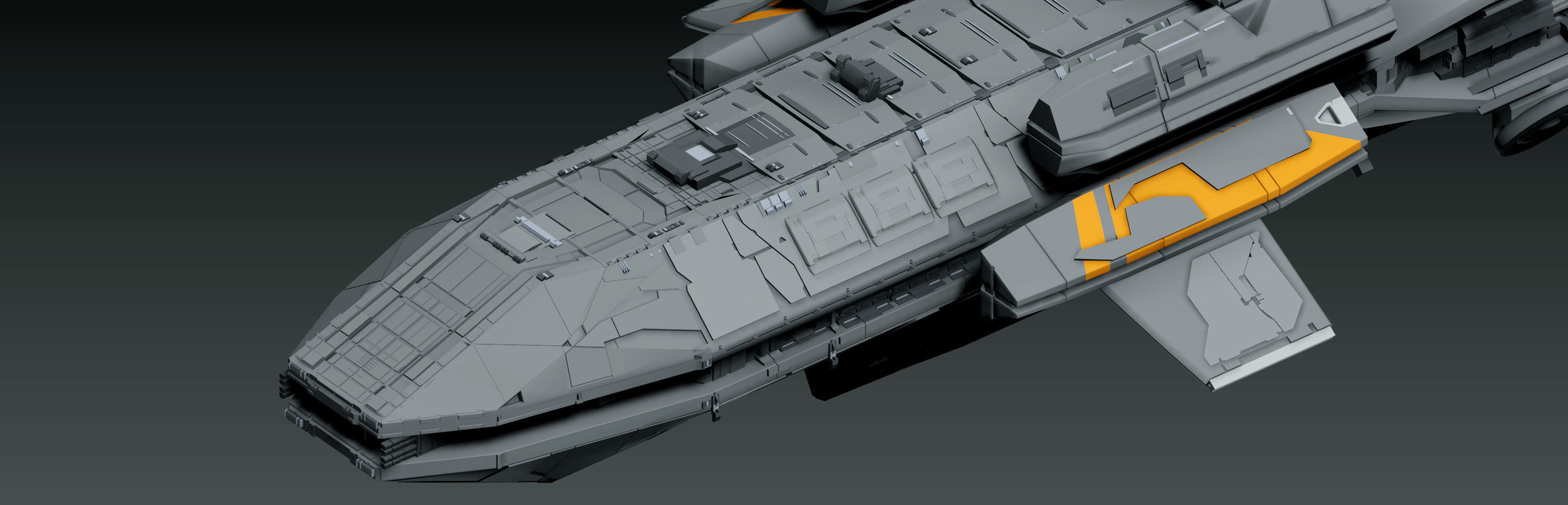 spaceship 3D model_2