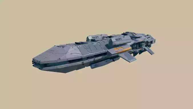 spaceship 3D model