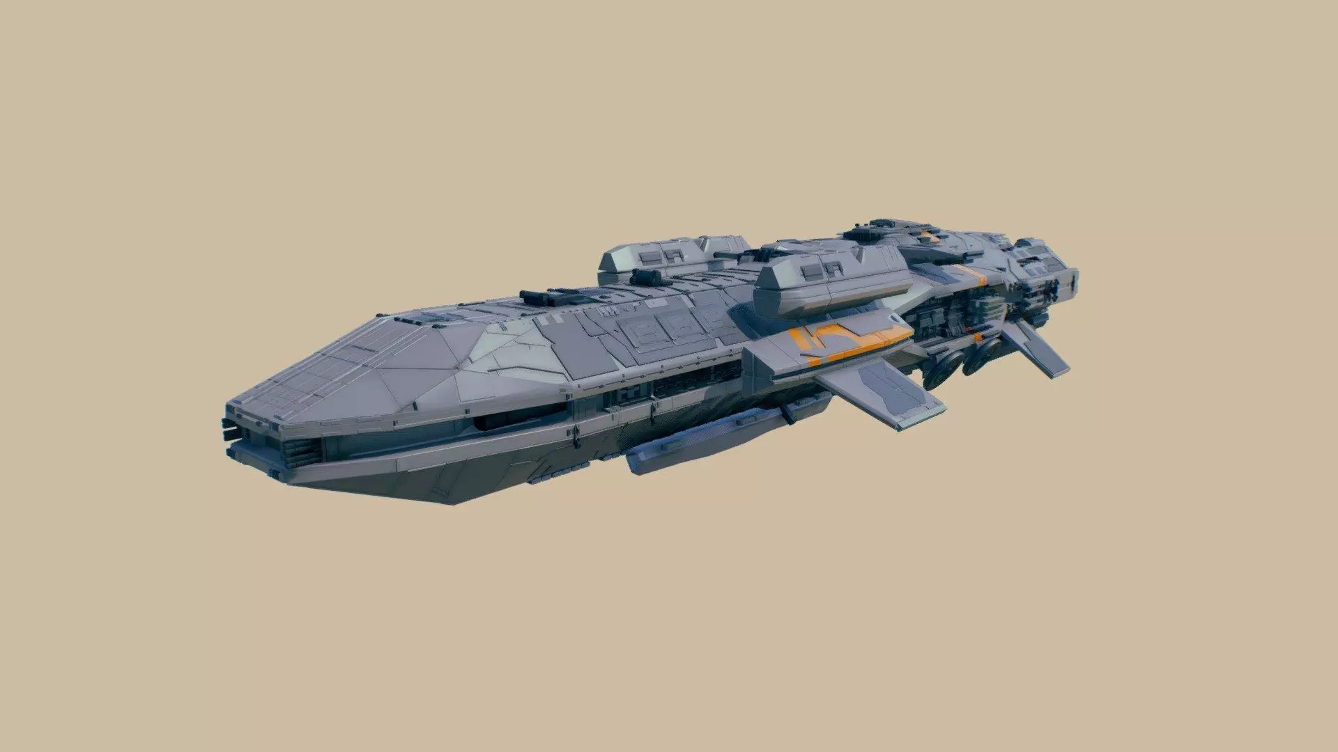 spaceship 3D model_0