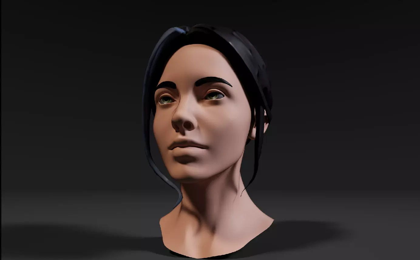 Women Head 3D model