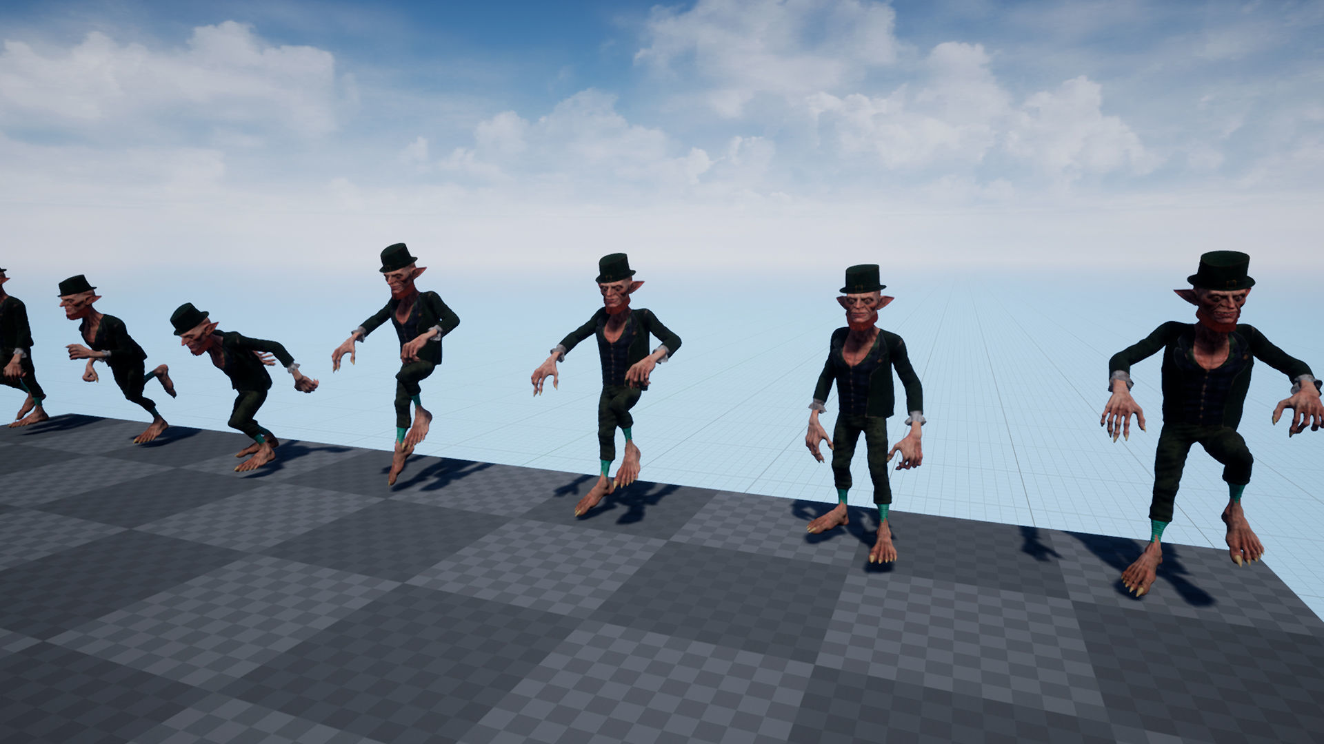 Scary Leprechaun Low-poly 3D model_12