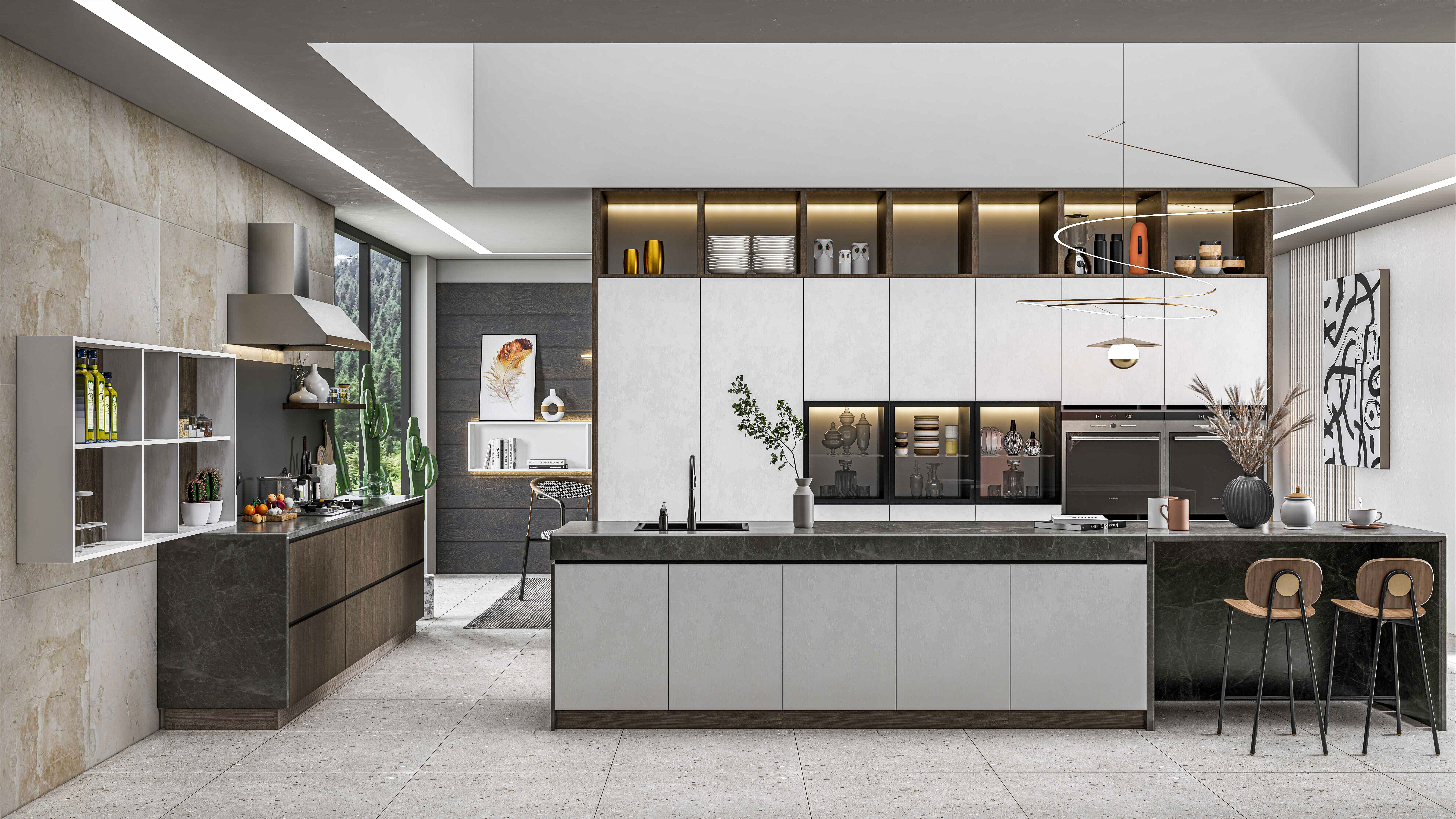 Kitchen fully parametric Resizable manufacturable 0015 3D model_14