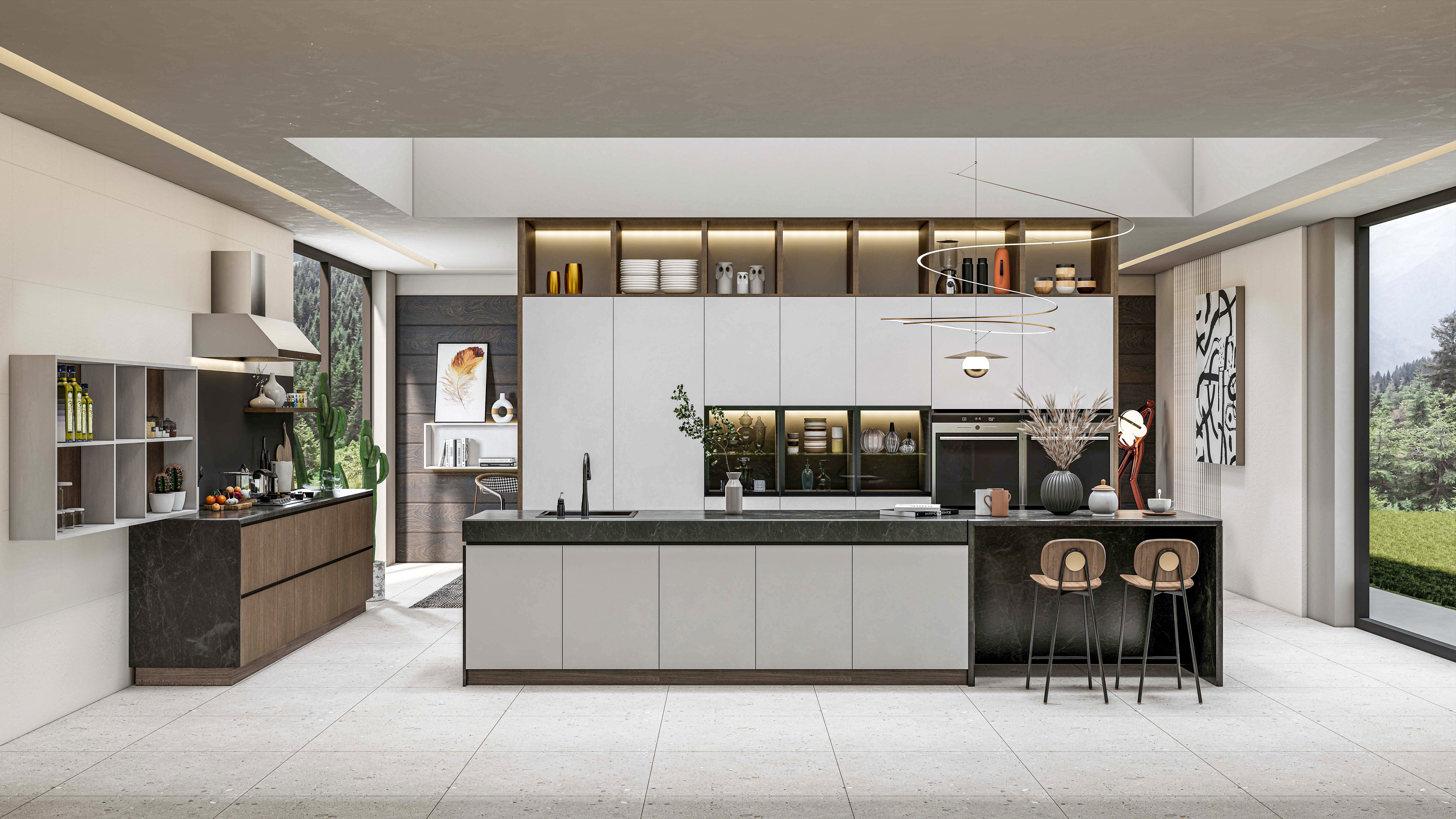 Kitchen fully parametric Resizable manufacturable 0015 3D model_8