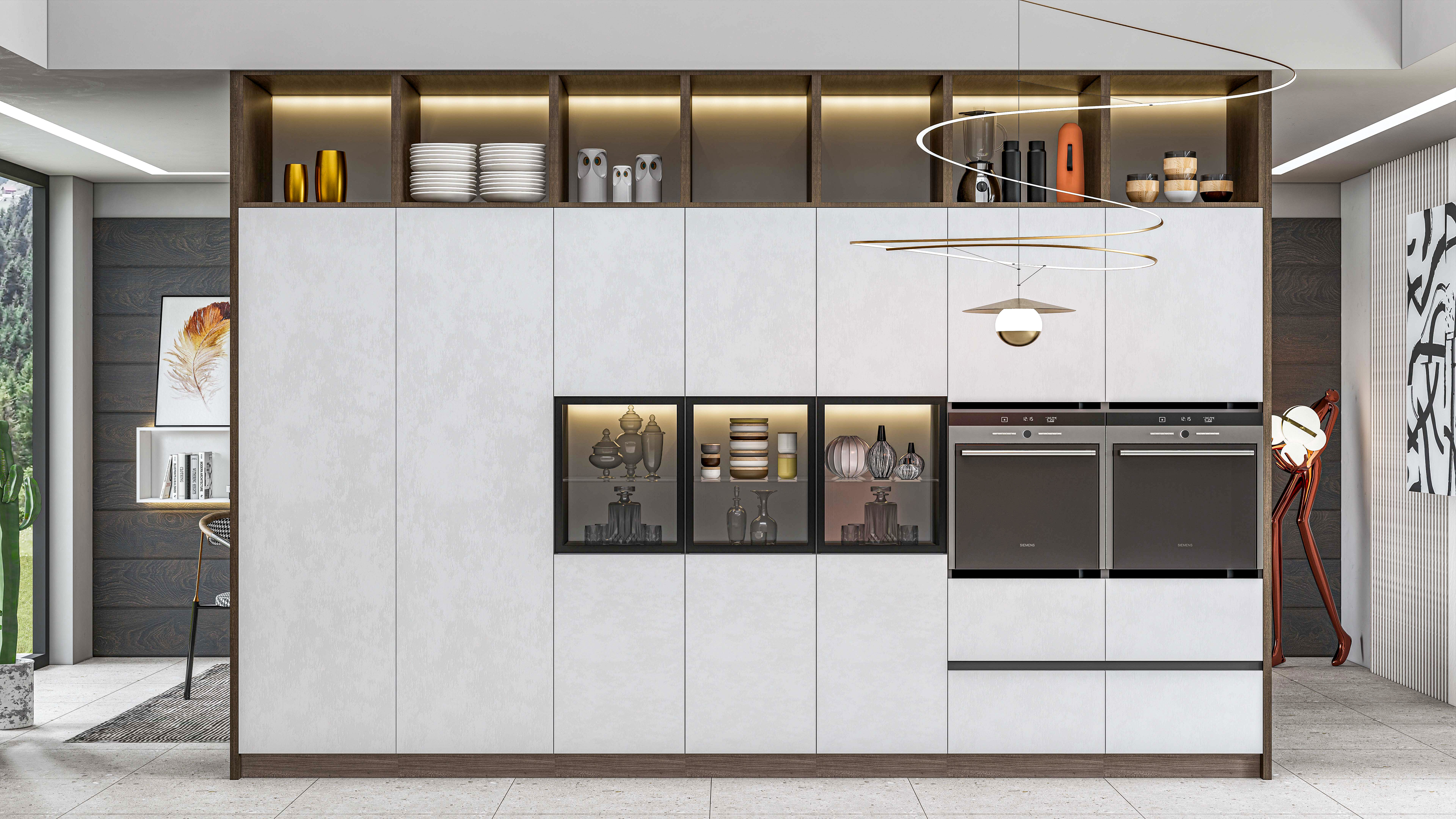 Kitchen fully parametric Resizable manufacturable 0015 3D model_12