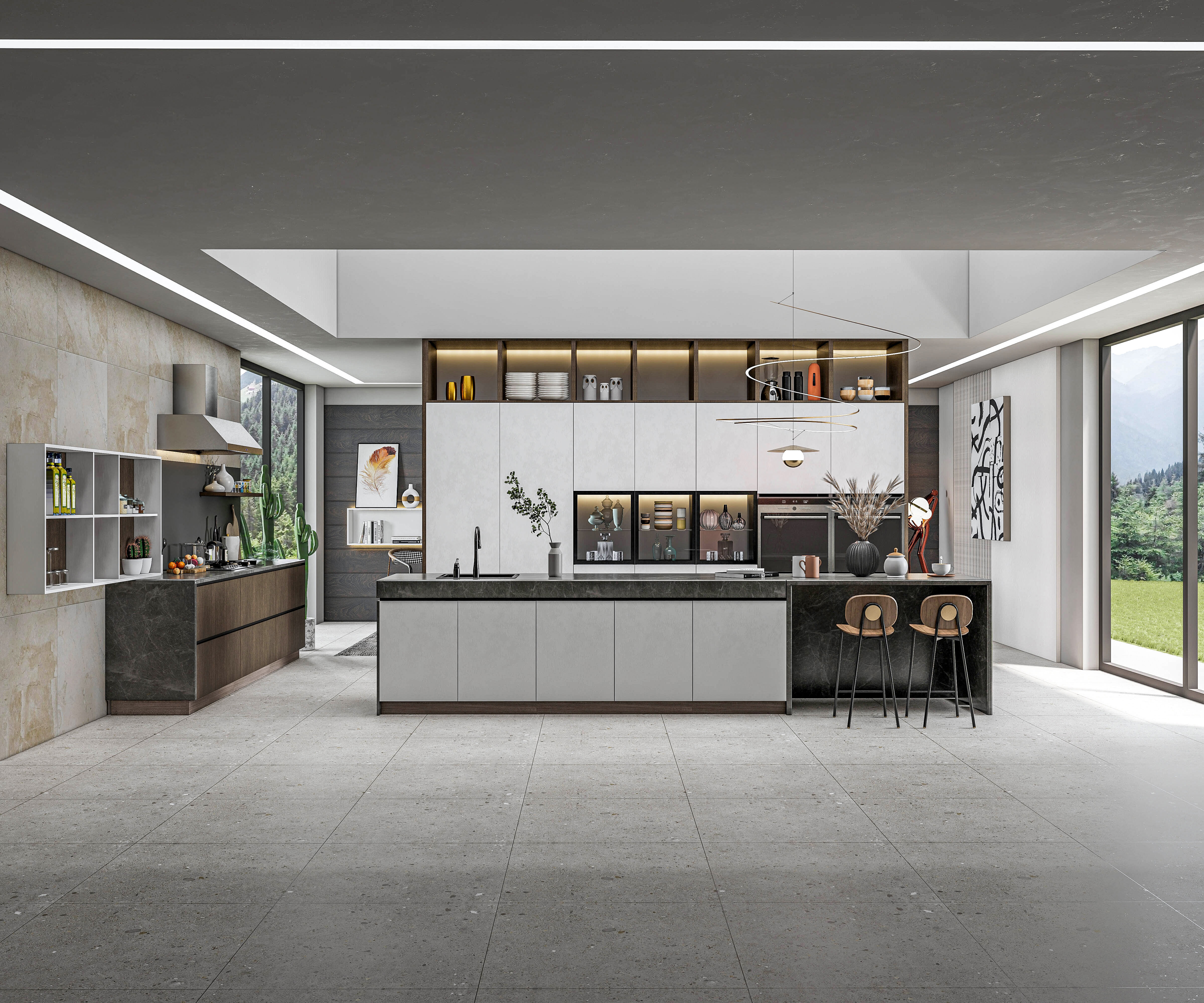 Kitchen fully parametric Resizable manufacturable 0015 3D model_20