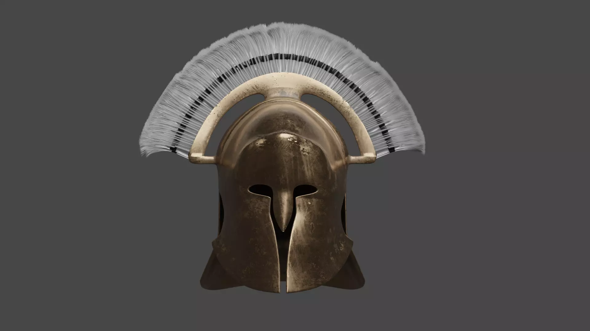 Bronze Helmet Free low-poly 3D model_0