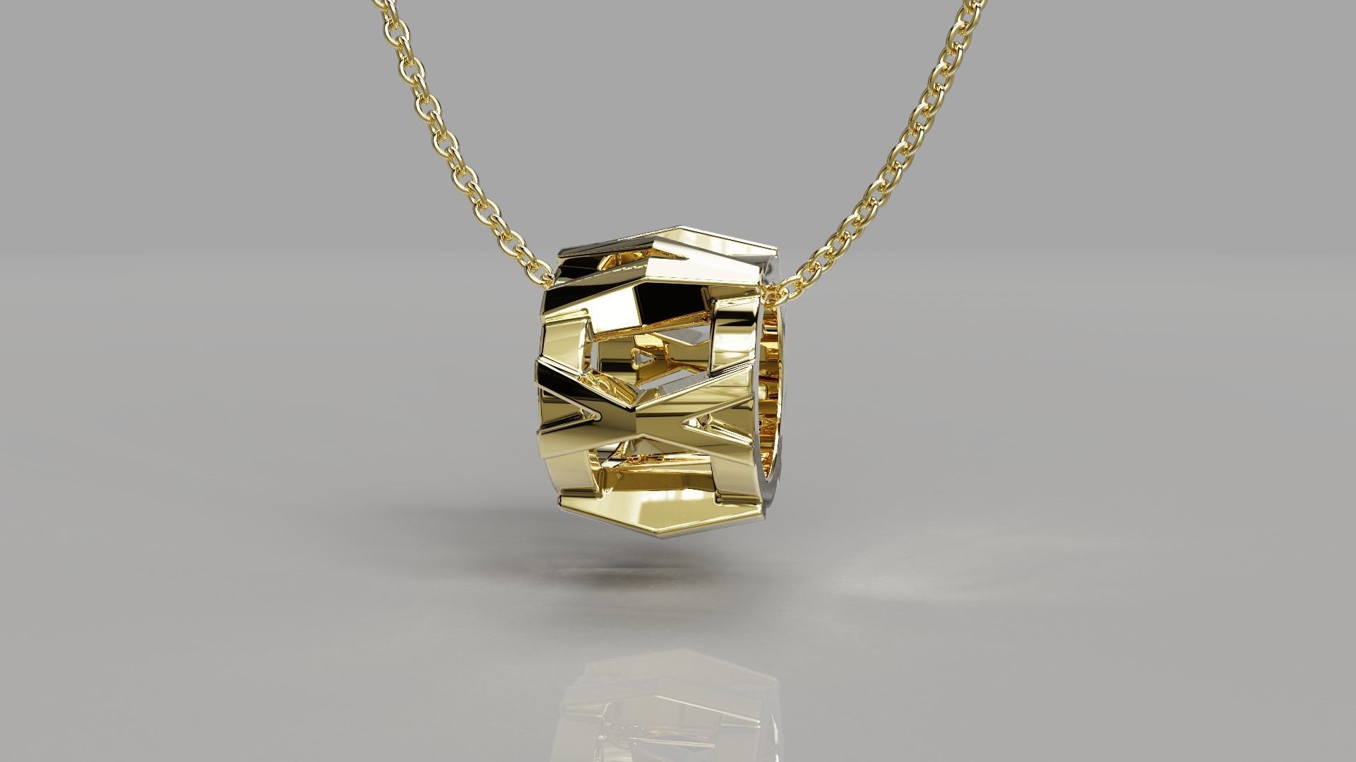 Tiffany X Open Pendant 3D print model_1