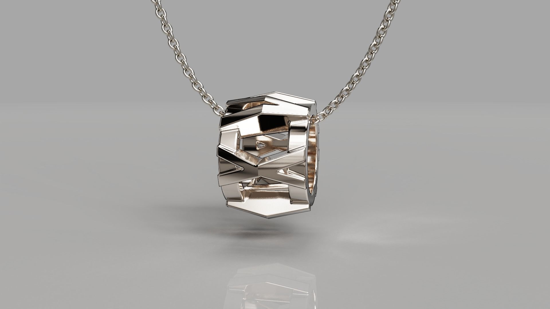 Tiffany X Open Pendant 3D print model_2